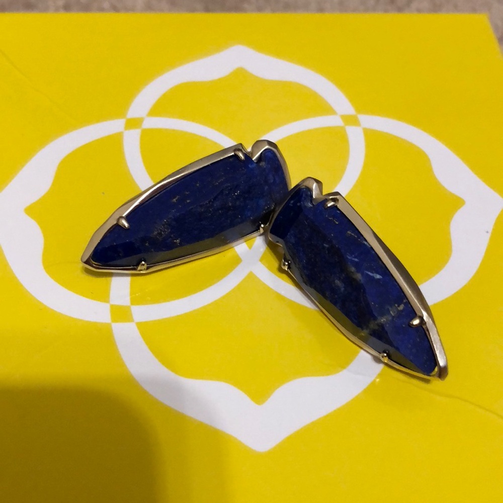 Kendra Scott Lapis arrow shape Earrings